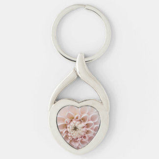 fleur twisted heart silverfärgad nyckelring