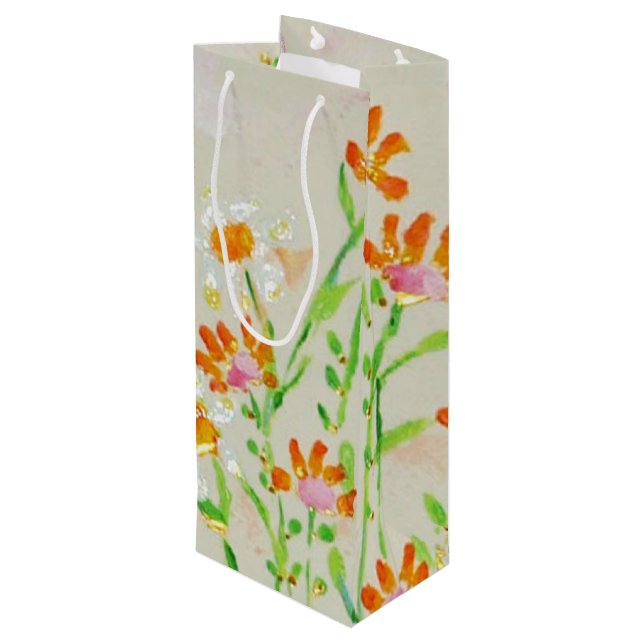 Fleur Vin presentsäck (Baksidan Vinklad)
