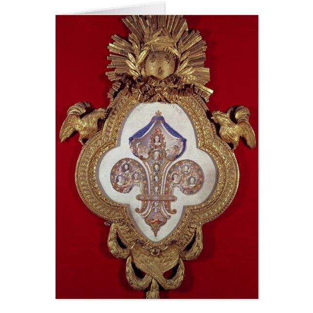 Fleuren de Frankrike Hälsningskort (Framsidan)