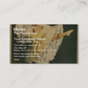 Fleurette "Joseph HartVaudeville Co. ", Retro Thea Visitkort