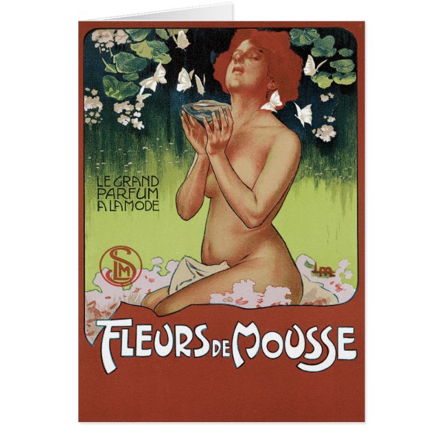 Fleurs de Mousse Hälsningskort (Framsidan)
