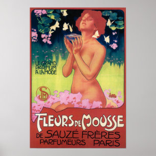 Fleurs de Mousse Parfym Poster