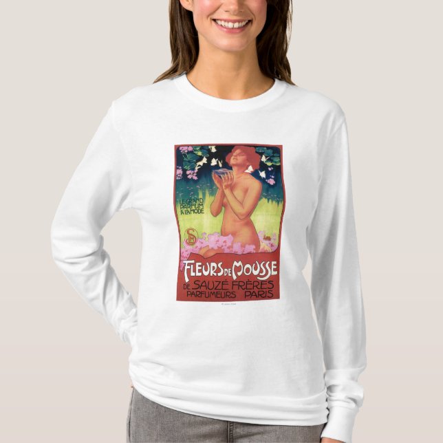 Fleurs de Mousse Parfymera affisch Tee (Framsida)