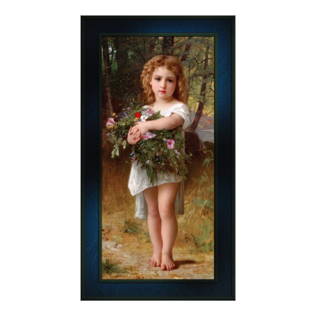 Fleurs De Printemps av William Bouguereau Fototryck (Framsidan)