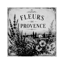 Fleurs de Provence gummistämpel Stämpel