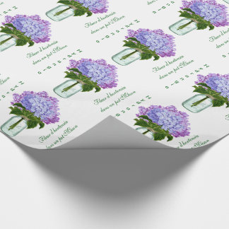 "Fleurs d'hortensia ", Presentpapper
