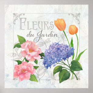 Fleurs du Jardin Poster