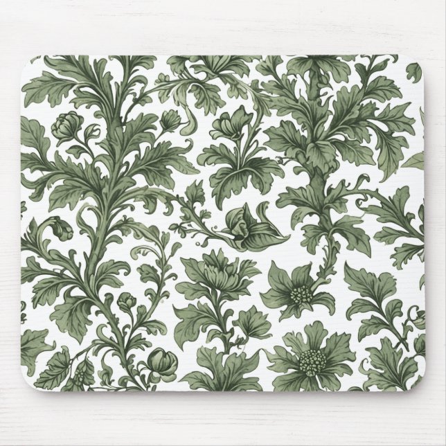 Fleurs et feuilles vertes musmatta (Framsidan)