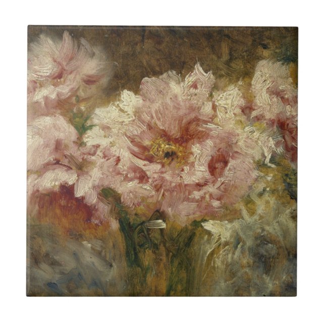 Fleurs - Félix Ziem Kakelplatta (Framsidan)