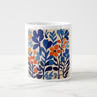 fleurs retro 70's jumbo mugg