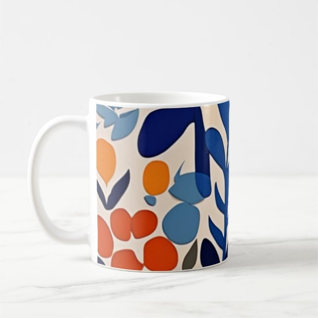 fleurs retro 70's kaffemugg (Vänster)