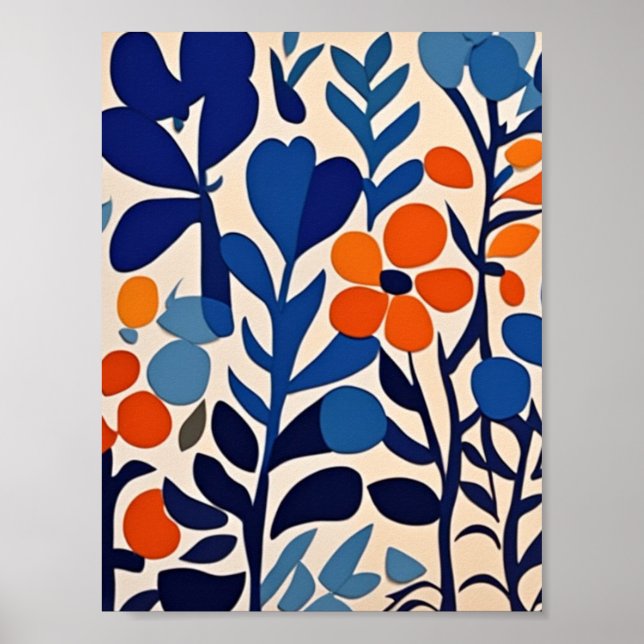 fleurs retro 70's poster (Framsidan)