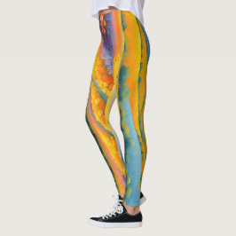 "Fleurs Tranquilles" Wide Ligcape Provence Leggings