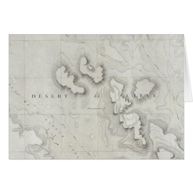 Fleuve Sans Eau, Egypten Hälsningskort (Framsidan Horizontal)