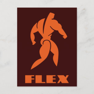 Flex Bodybuilding Vykort
