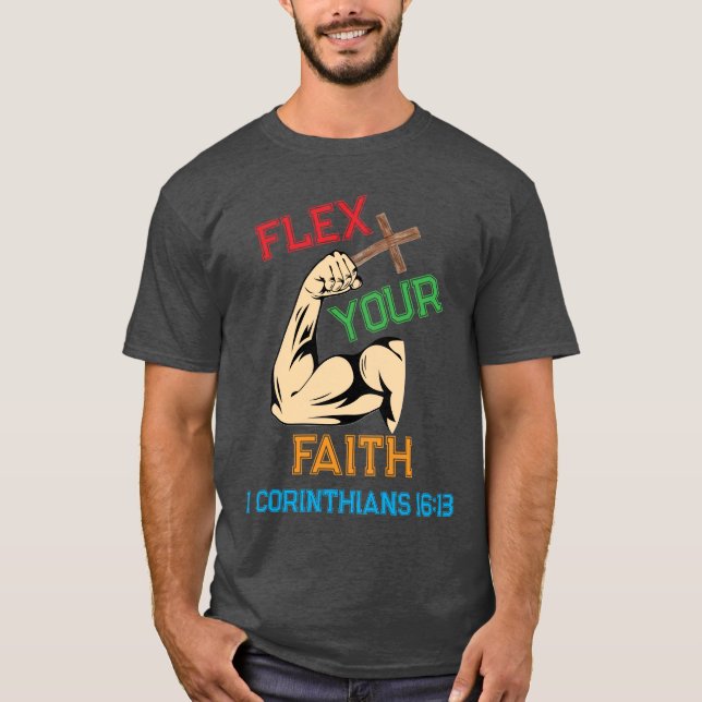 Flex din tro t shirt (Framsida)