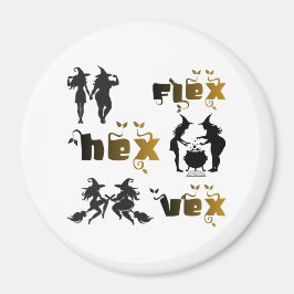 Flex. Hex. Vex. Kroppspositiva & Mångfaldiga Häxor Magnet