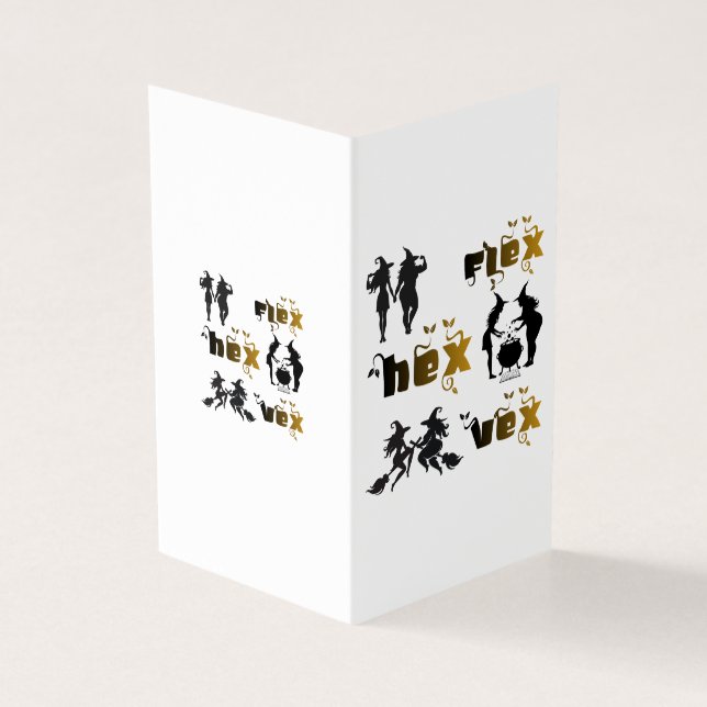 Flex. Hex. Vex. Kroppspositiva och mångfaldiga häx Kort (Utsida)