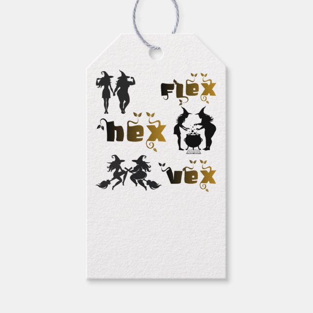 Flex. Hex. Vex. Kroppspositiva och mångfaldiga häx Presentetikett (Framsidan)