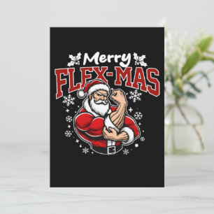Flex-mas! Toppen Santa är här! Inbjudningar
