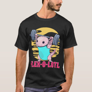 Flex o lotl Bodybuilding der Axolotl Weightlyftand T Shirt