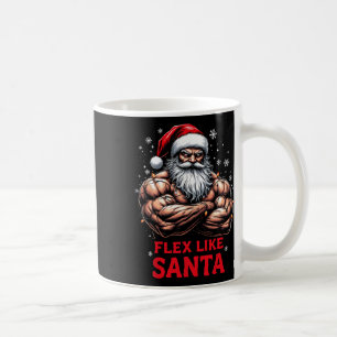 Flex som Jultomten Bodybuilding der jul Gym Wo Kaffemugg