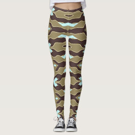 Flexi-passad multifärgad "Ratti_Kreativ_Arts" Legg Leggings