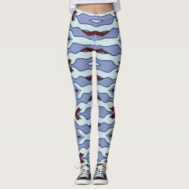 Flexi-passad multifärgad "Ratti_Kreativ_Arts" Legg Leggings