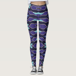 Flexi-passad multifärgad "Ratti_Kreativ_Arts" Legg Leggings