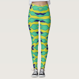 Flexi-passad multifärgad "Ratti_Kreativ_Arts" Legg Leggings