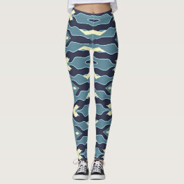 Flexi-passad multifärgad "Ratti_Kreativ_Arts" Legg Leggings