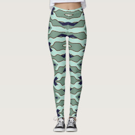 Flexi-passad multifärgad "Ratti_Kreativ_Arts" Legg Leggings