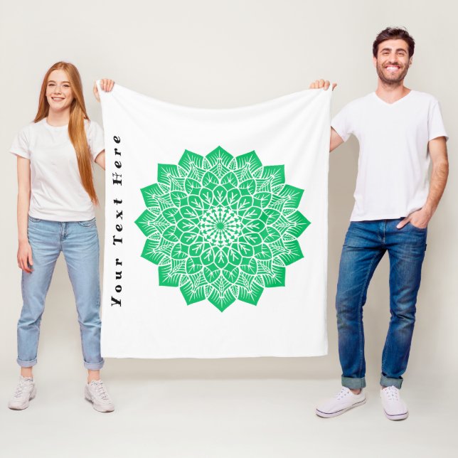 Flexibel Anpassningsbar - textbild här Fleecefilt (På plats)