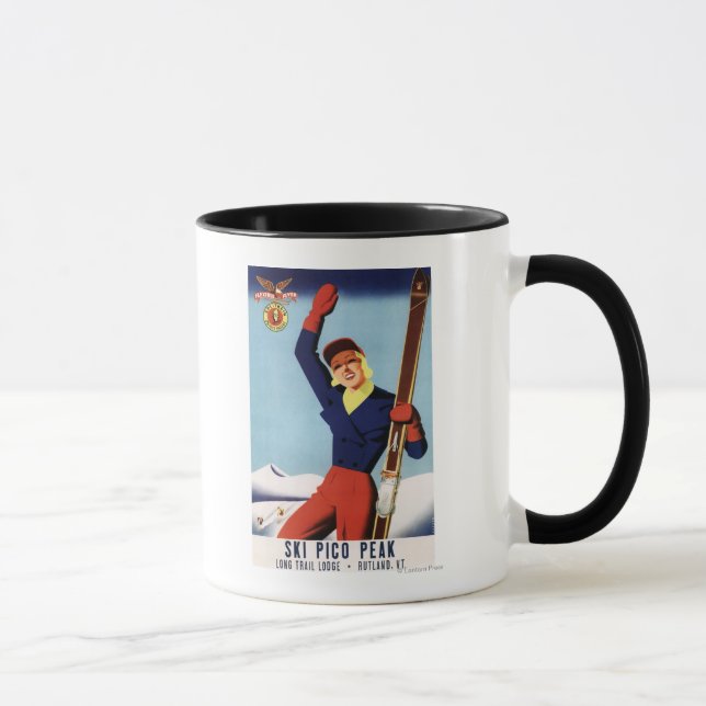 Flexibel Fin-up-hopping Girl Mugg (Höger)