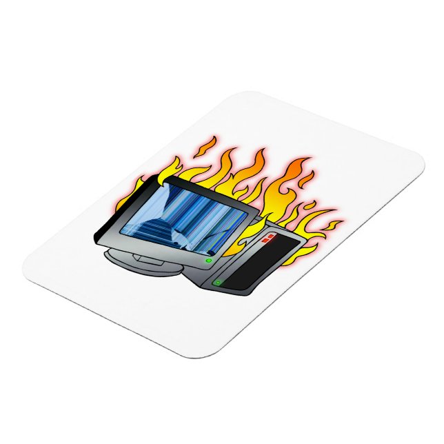 Flexibel fotomagnet för datorbrand magnet (Vänstra Sidan)