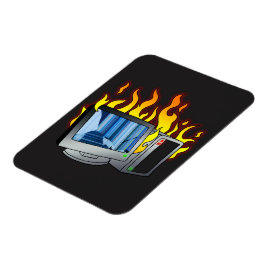 Flexibel fotomagnet för datorbrand magnet