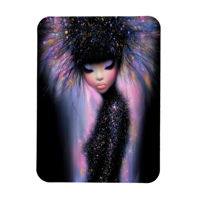 Flexibel Fotomagnet Kosmisk Diva Stellar Glöd Magnet (Vertikal)