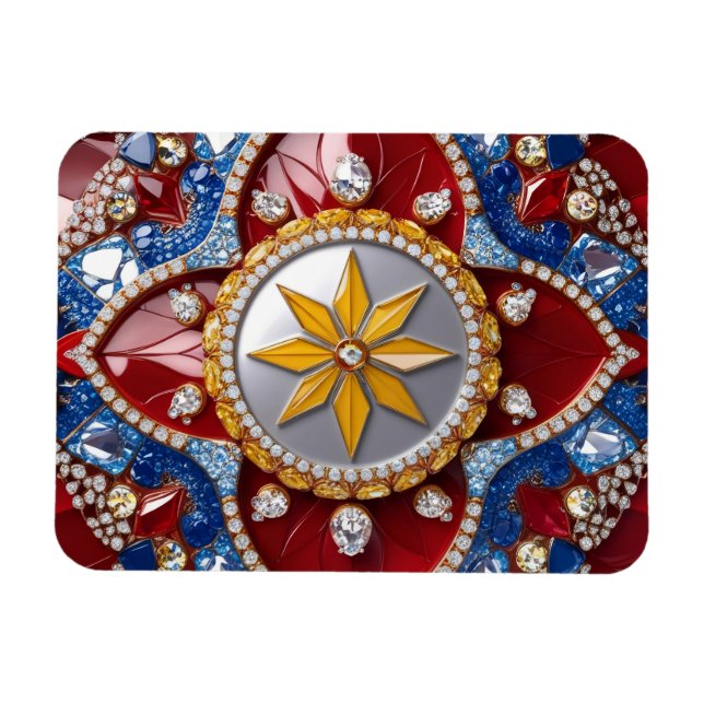 Flexibel fotomagnet med Colombia Färg Magnet (Horisontell)