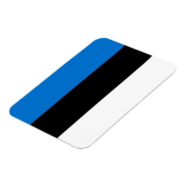Flexibel fotomagnet med Estlands flagga Magnet (Vänstra Sidan)