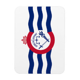 Flexibel fotomagnet med flagga av Cincinnati Magnet