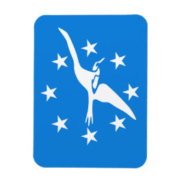 Flexibel fotomagnet med flagga av Corpus Christi Magnet