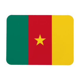 Flexibel fotomagnet med flagga av Kamerun Magnet