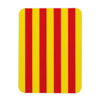 Flexibel fotomagnet med flagga av Katalonien