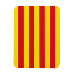 Flexibel fotomagnet med flagga av Katalonien Magnet