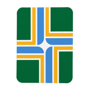 Flexibel fotomagnet med flagga av Portland Magnet