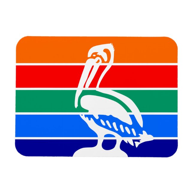 Flexibel fotomagnet med flagga av Sankt Petersburg Magnet (Horisontell)