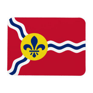 Flexibel fotomagnet med flagga av St. Louis Magnet
