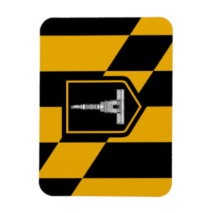 Flexibel fotomagnet med flagga Baltimore Magnet