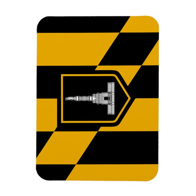 Flexibel fotomagnet med flagga Baltimore Magnet (Vertikal)