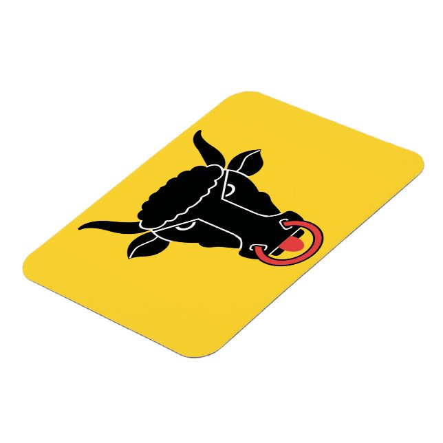Flexibel fotomagnet med flagga från kantonen Uri Magnet (Vänstra Sidan)